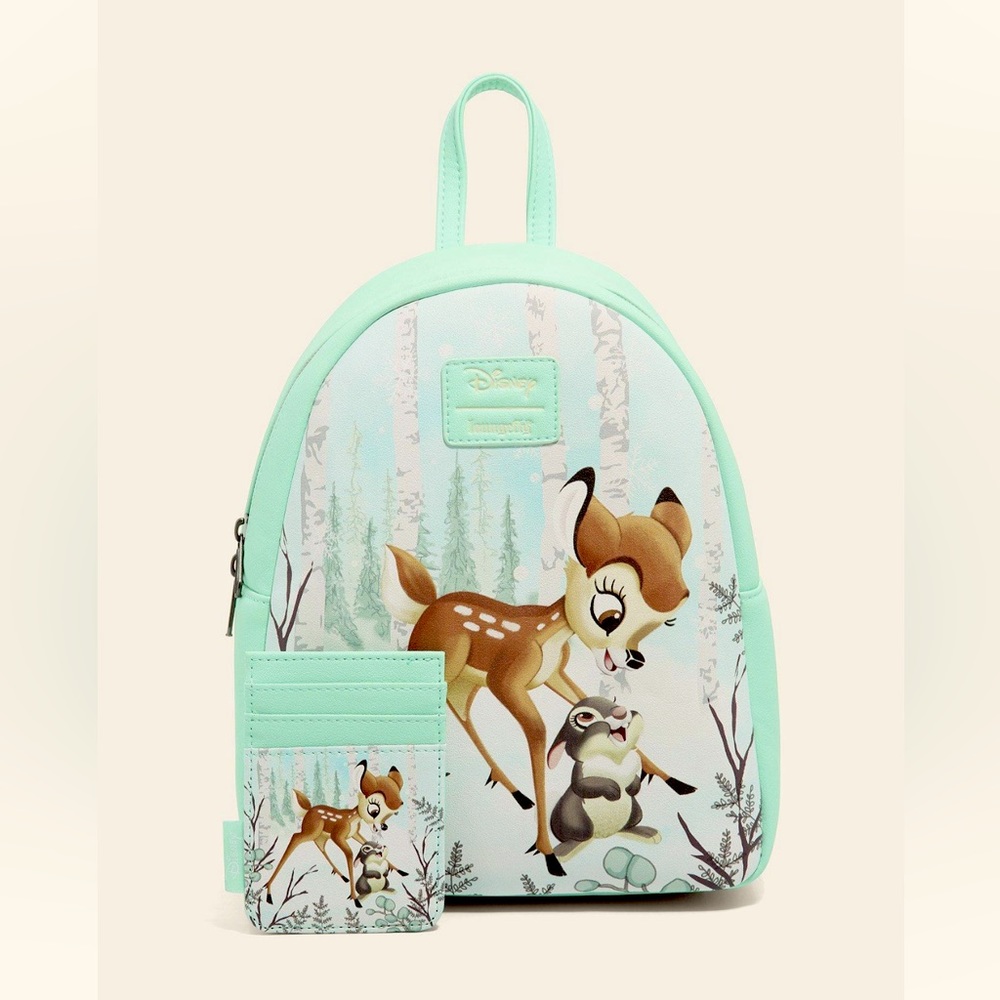 Loungefly x Disney Bambi & Thumper Snow Day Mini Backpack & Cardholder Set